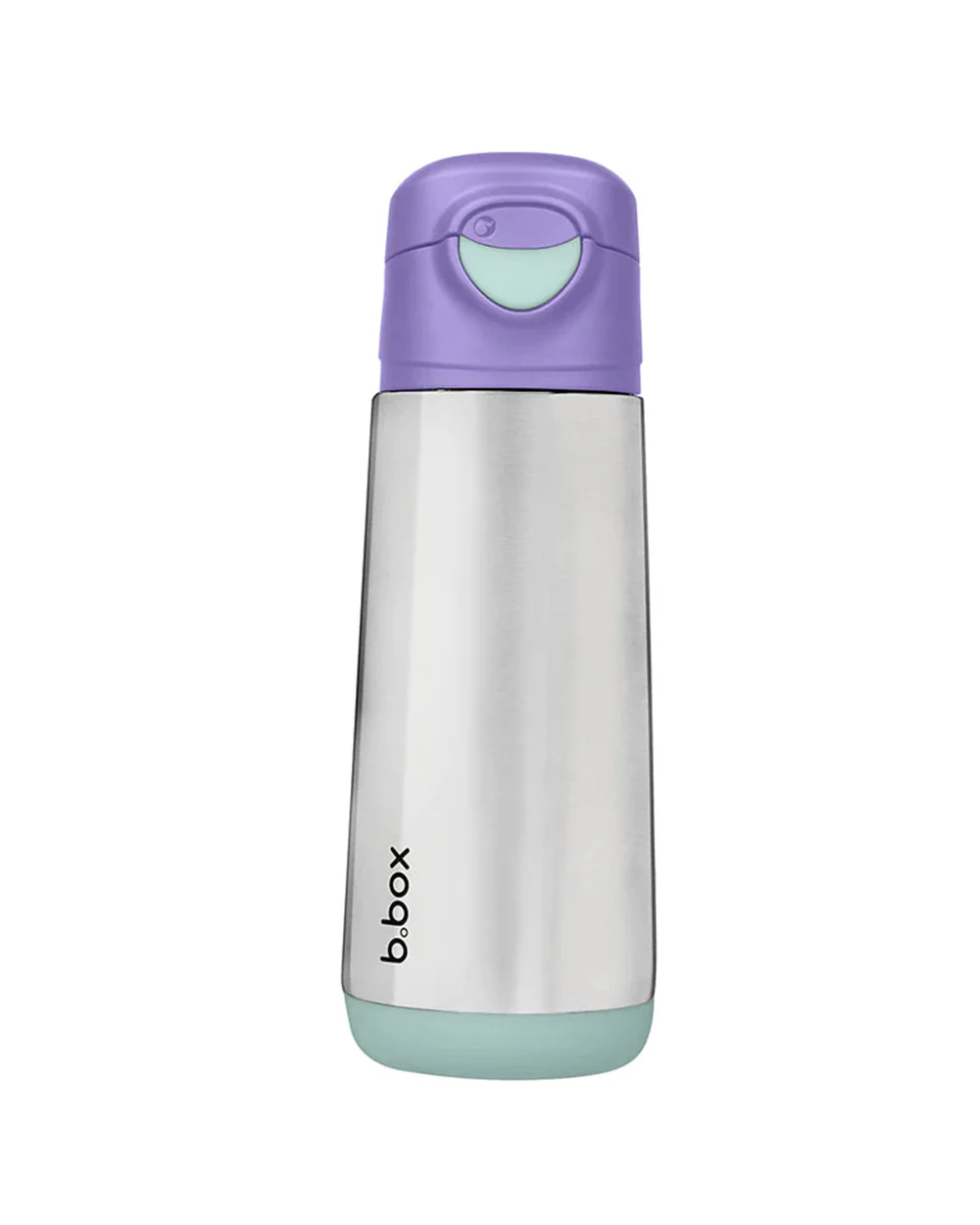 b.box Insulated Sport Spout Drink Bottle-Lilac Pop Purple-Stainless Steel-With Easy Push Button-500 ml