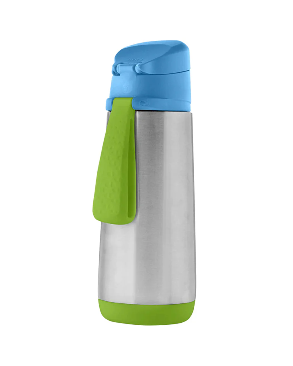 b.box Insulated Sport Spout Drink Bottle-Ocean Breeze Blue Green-Stainless Steel-With Easy Push Button-500 ml - Image 4