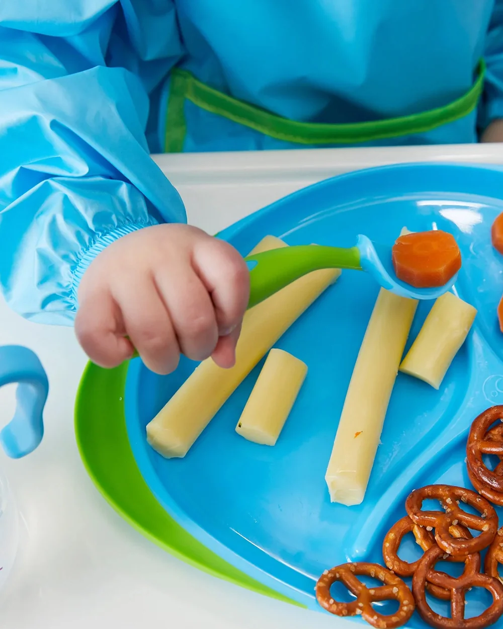 b.box Meal Set-With Weighted Straw Sipper-Ocean Breeze Blue Green-For Feeding Infants - Image 7
