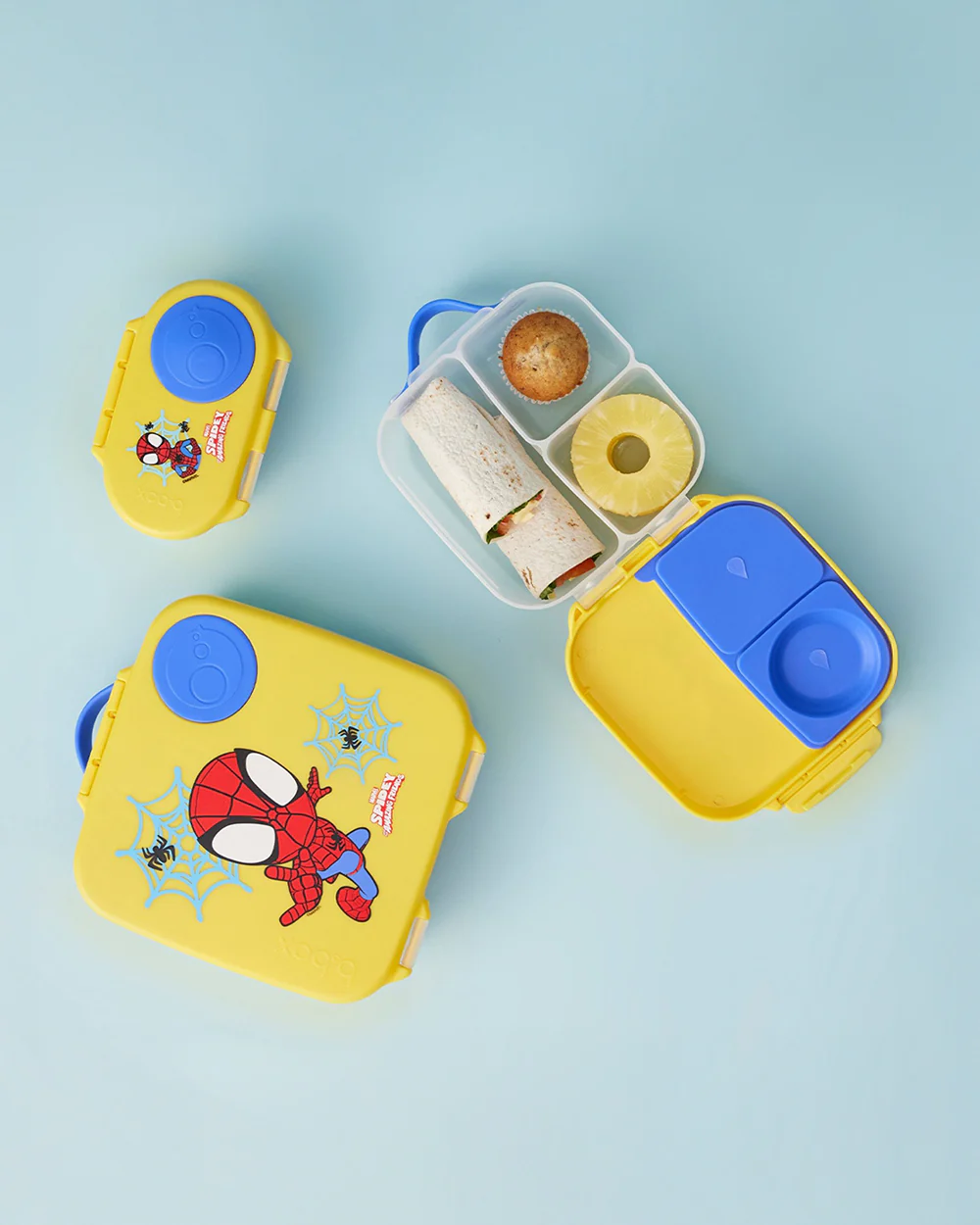 b.box Spidey Mini Lunchbox-Flexi Fruit Holder-Adjustable Divider-1000ml-36M+ - Image 8