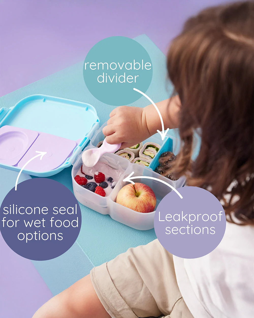 b.box School Essentials Kit-Mini Lunch Box(600ml)-Tritan Straw Sipper(1000ml)-Disney Frozen-3Y+ - Image 10