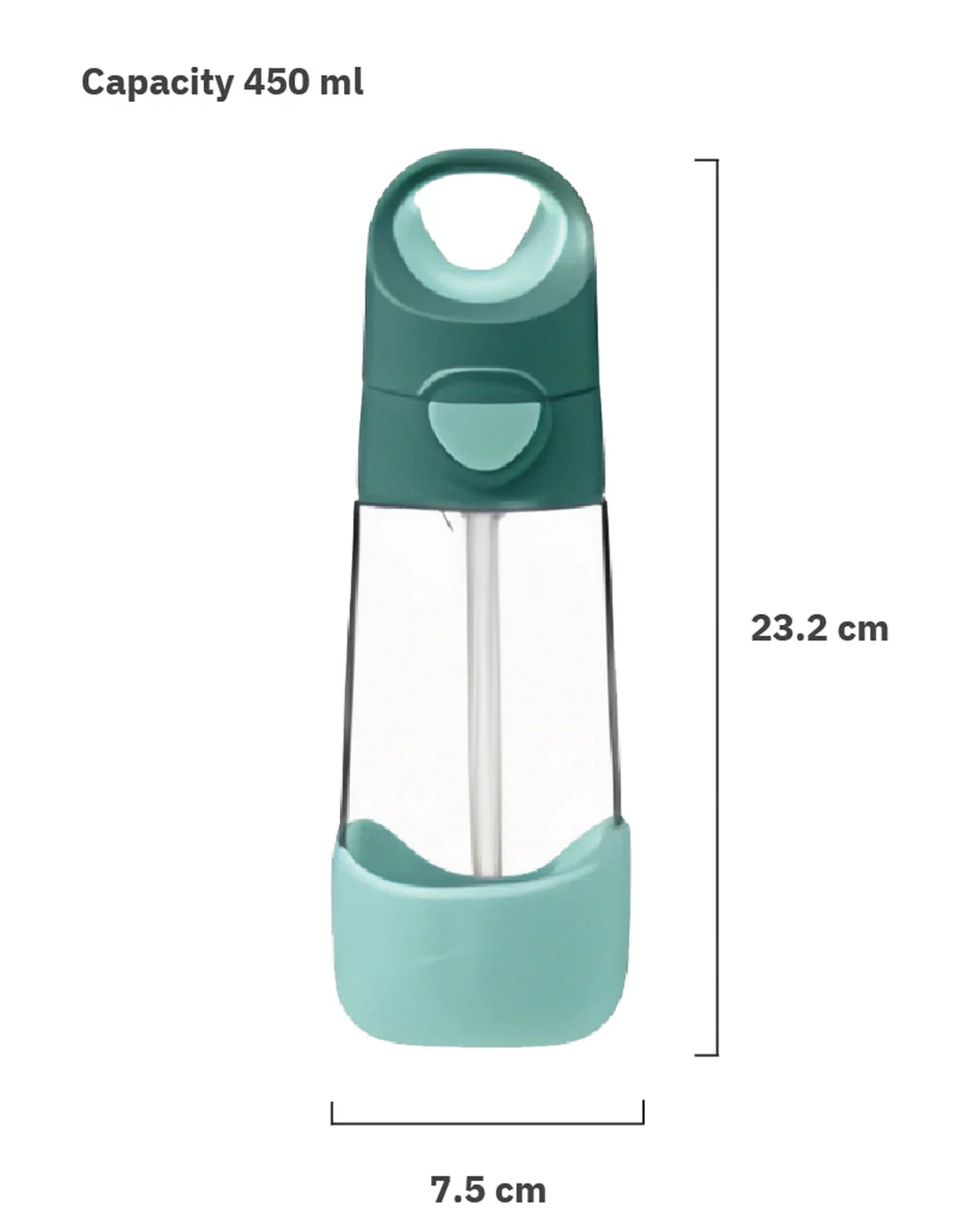 b.box School Essentials Kit-Mini Lunch Box(600ml)-Tritan Straw Sipper(1000ml)-Forest Green-3Y+ - Image 13