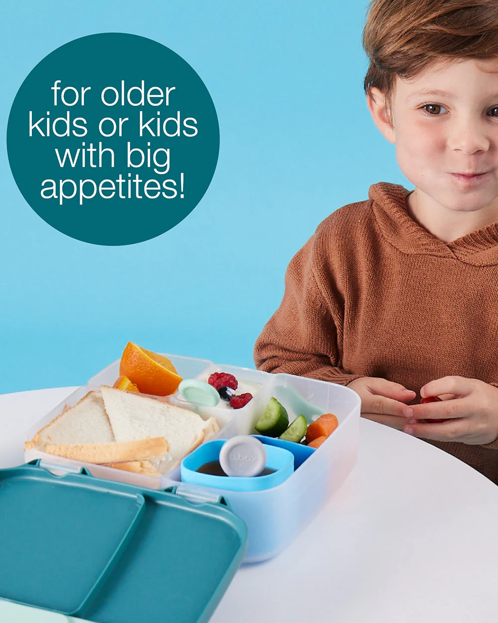 b.box School Essentials Kit-Mini Lunch Box(600ml)-Tritan Straw Sipper(1000ml)-Forest Green-3Y+ - Image 26