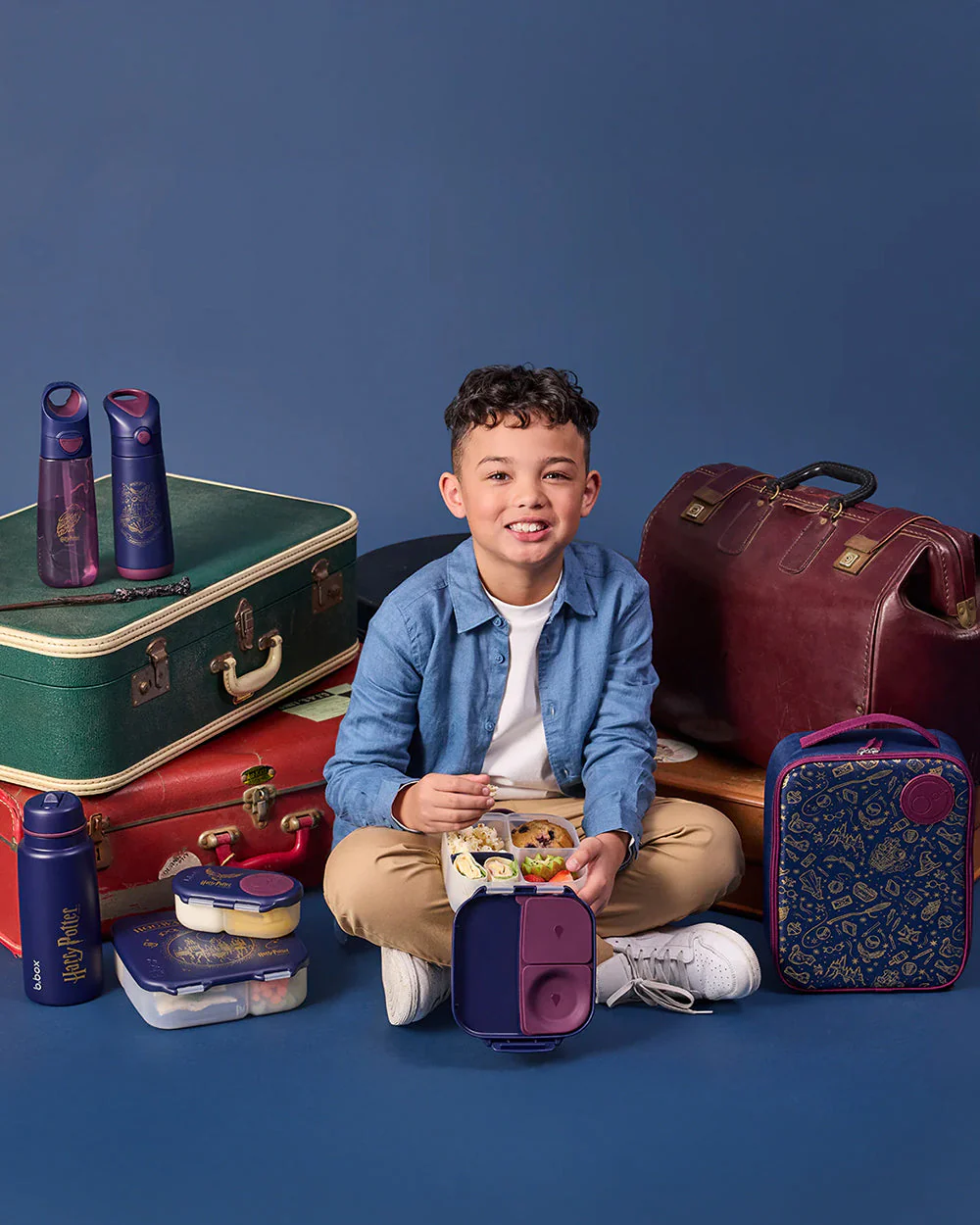 b.box School Essentials Kit-Mini Lunch Box(600ml)-Tritan Straw Sipper(1000ml)-Harry Potter-3Y+ - Image 12