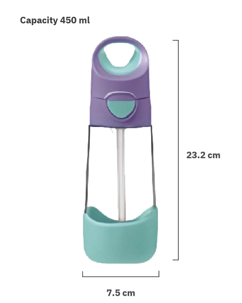 b.box School Essentials Kit-Mini Lunch Box(600ml)-Tritan Straw Sipper(1000ml)-Lilac Pop-3Y+ - Image 14