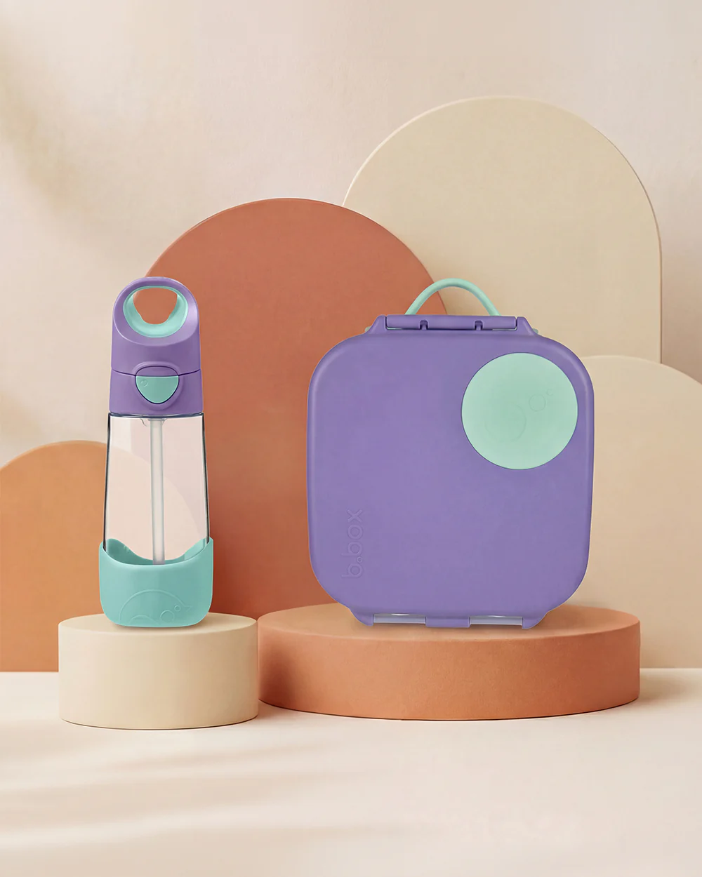 b.box School Essentials Kit-Mini Lunch Box(600ml)-Tritan Straw Sipper(1000ml)-Lilac Pop-3Y+ - Image 17