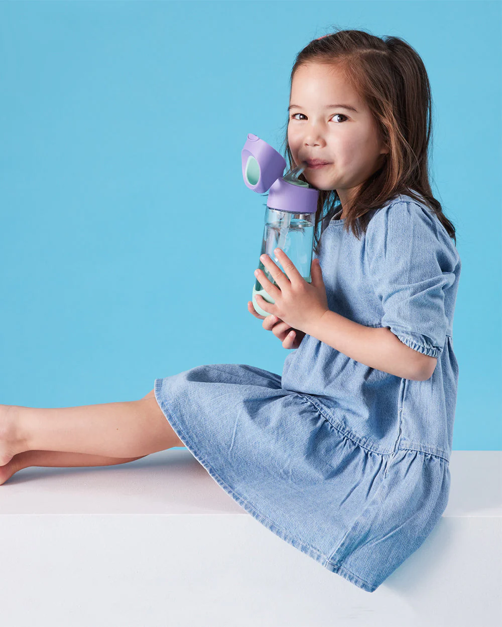 b.box School Essentials Kit-Mini Lunch Box(600ml)-Tritan Straw Sipper(1000ml)-Lilac Pop-3Y+ - Image 18