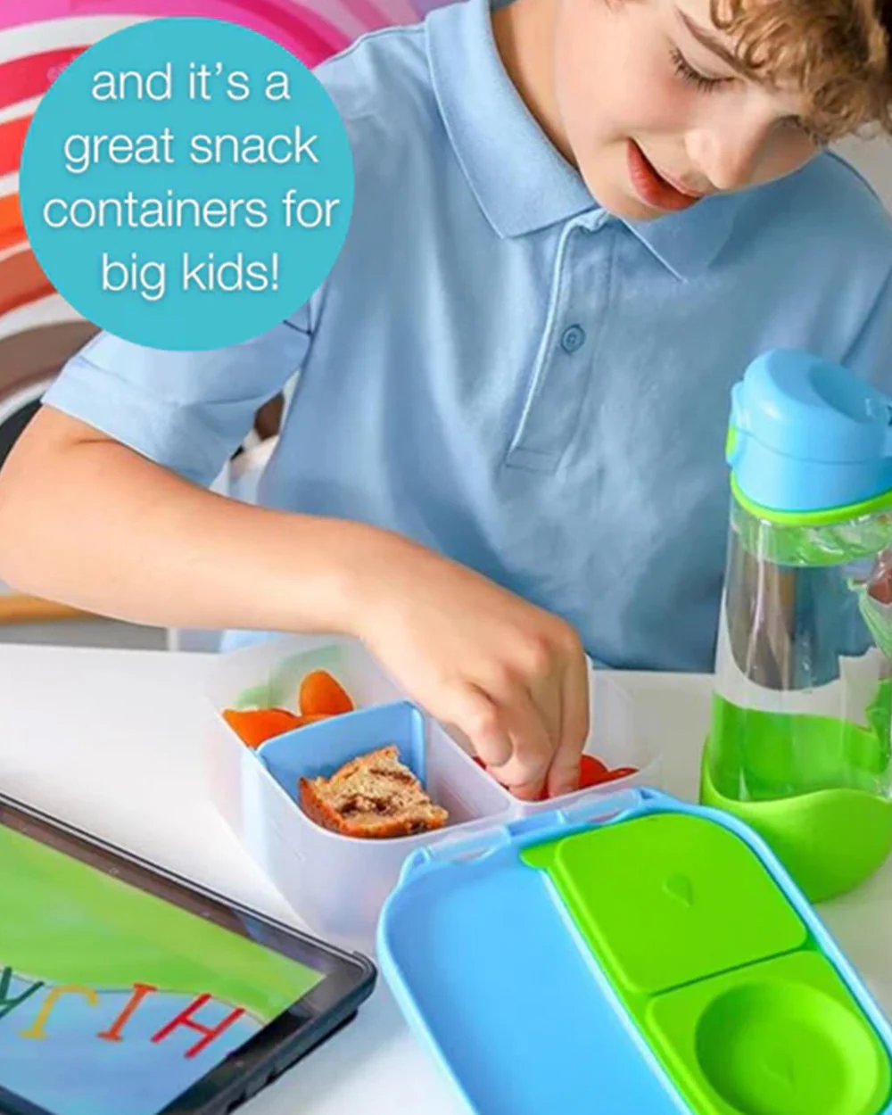b.box School Essentials Kit-Mini Lunch Box(600ml)-Tritan Straw Sipper(1000ml)-Lilac Pop-3Y+ - Image 26