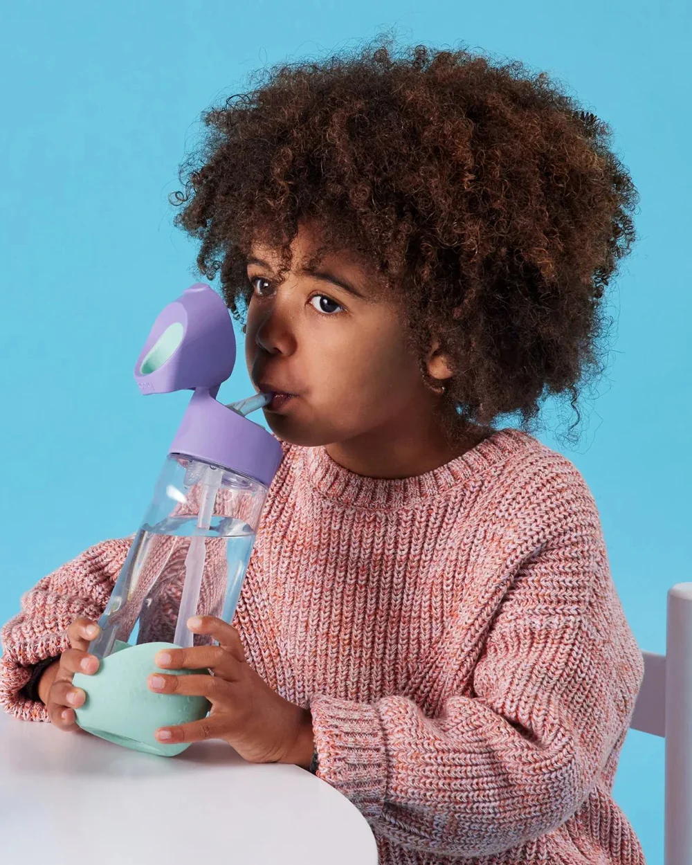 b.box School Essentials Kit-Mini Lunch Box(600ml)-Tritan Straw Sipper(1000ml)-Lilac Pop-3Y+ - Image 6