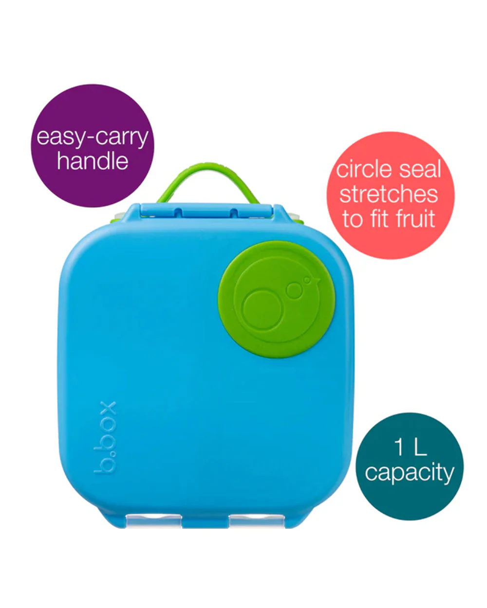 b.box School Essentials Kit-Mini Lunch Box(600ml)-Tritan Straw Sipper(1000ml)-Ocean Breeze-3Y+ - Image 21