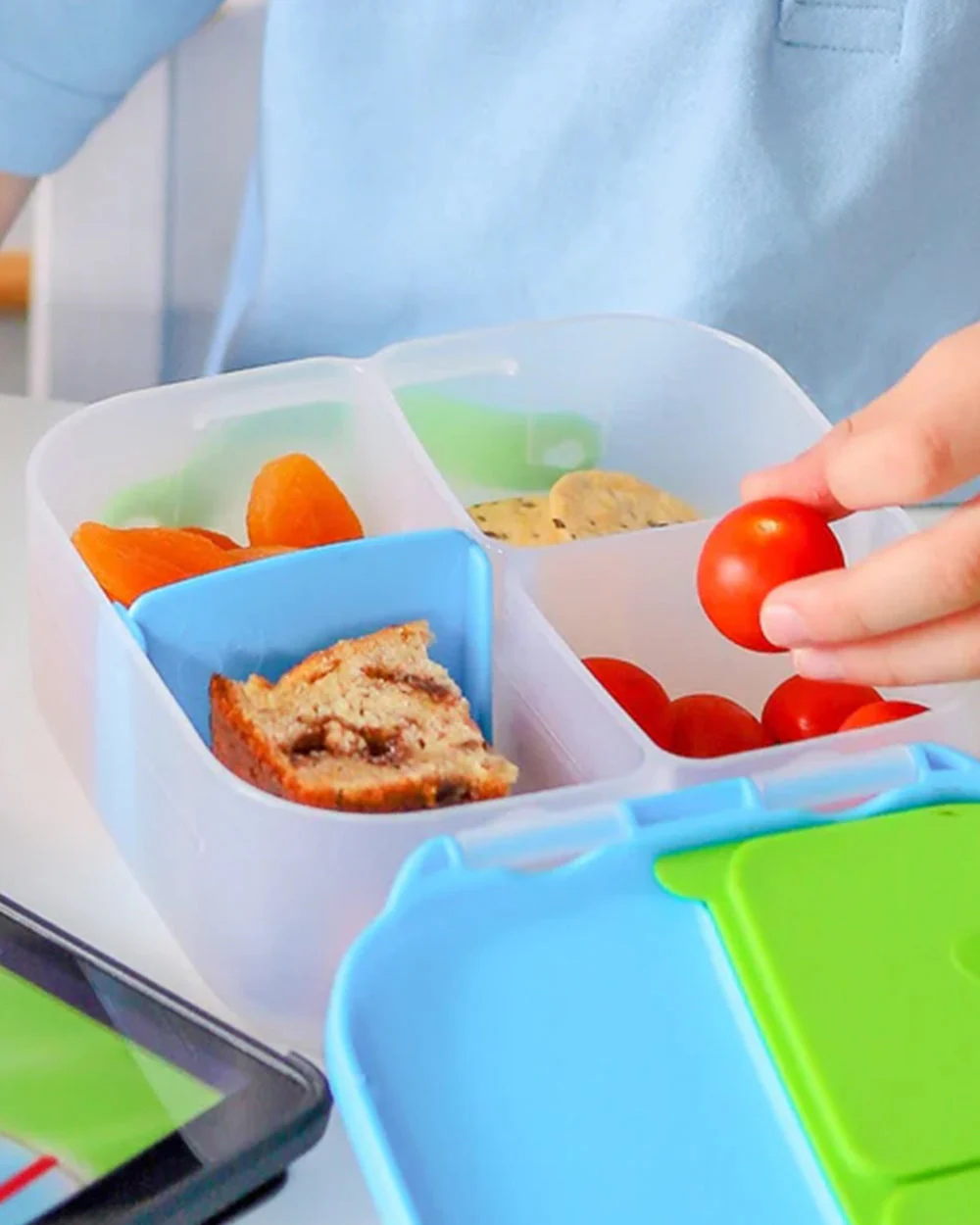 b.box School Essentials Kit-Mini Lunch Box(600ml)-Tritan Straw Sipper(1000ml)-Ocean Breeze-3Y+ - Image 28