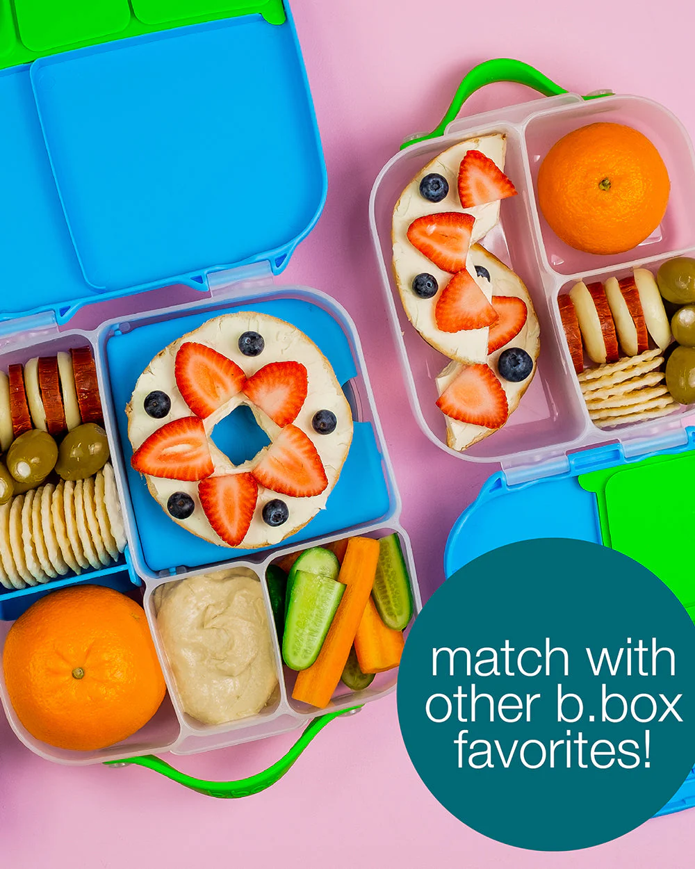 b.box School Essentials Kit-Mini Lunch Box(600ml)-Tritan Straw Sipper(1000ml)-Ocean Breeze-3Y+ - Image 31