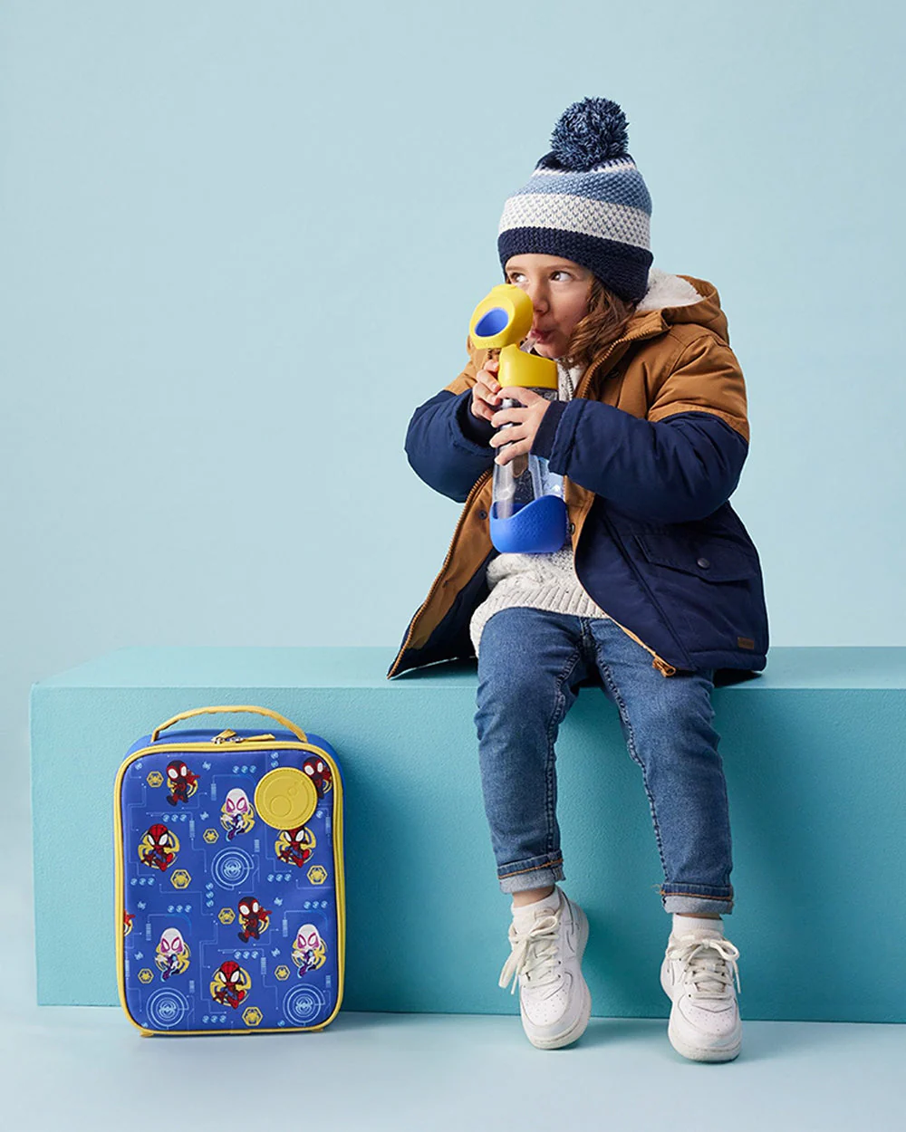 b.box School Essentials Kit-Mini Lunch Box(600ml)-Tritan Straw Sipper(1000ml)-Spidey-3Y+ - Image 11