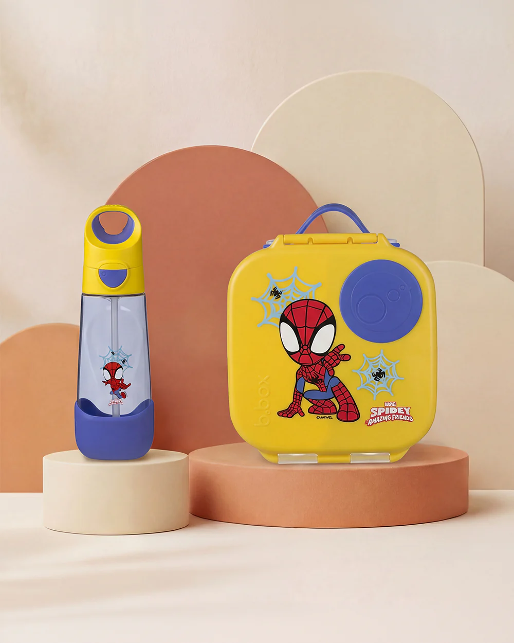 b.box School Essentials Kit-Mini Lunch Box(600ml)-Tritan Straw Sipper(1000ml)-Spidey-3Y+ - Image 17