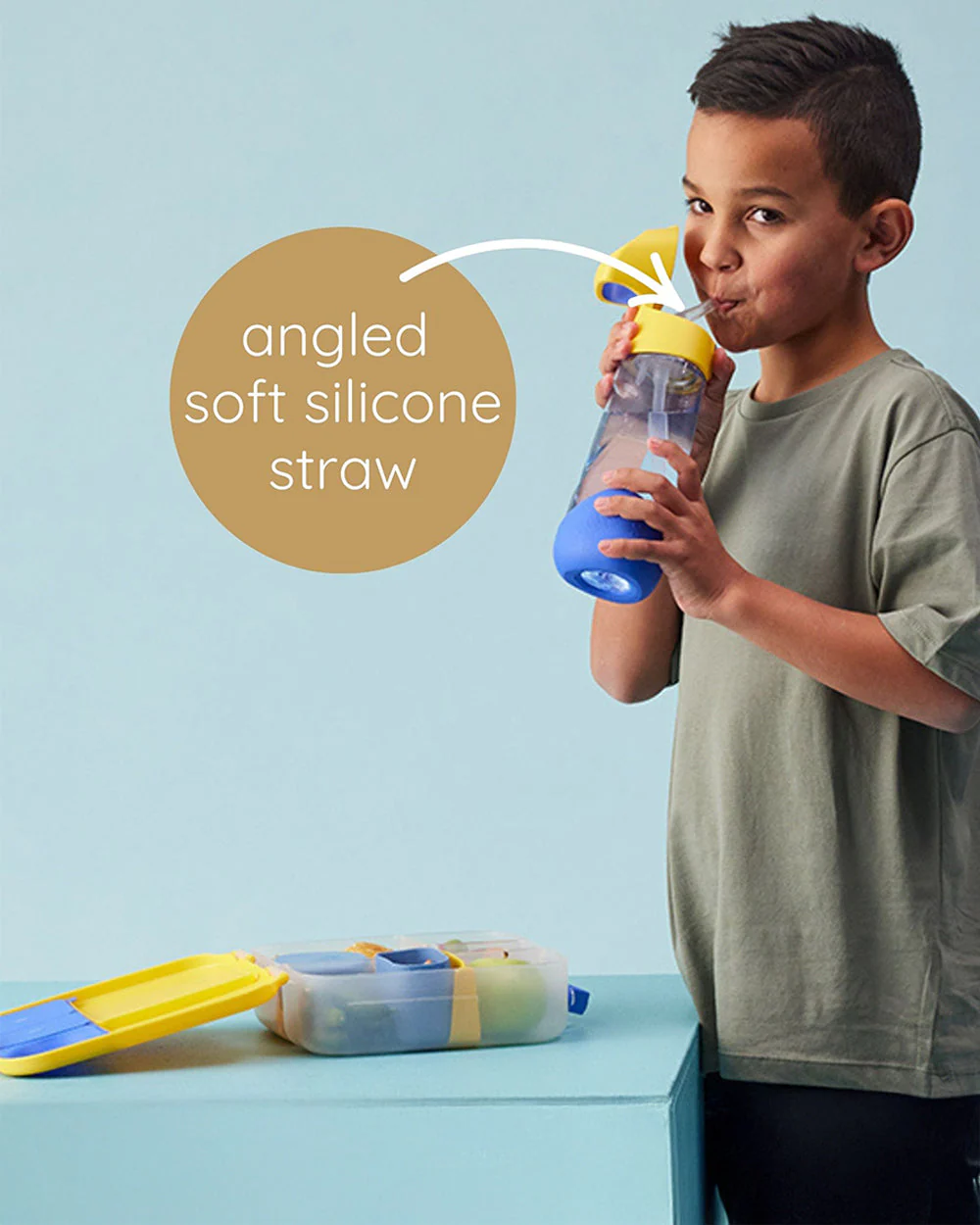 b.box School Essentials Kit-Mini Lunch Box(600ml)-Tritan Straw Sipper(1000ml)-Spidey-3Y+ - Image 9