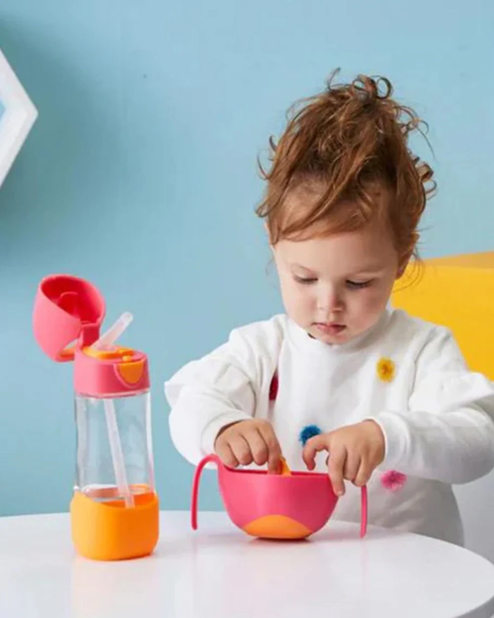 b.box School Essentials Kit-Mini Lunch Box(600ml)-Tritan Straw Sipper(1000ml)-Strawberry-3Y+ - Image 12