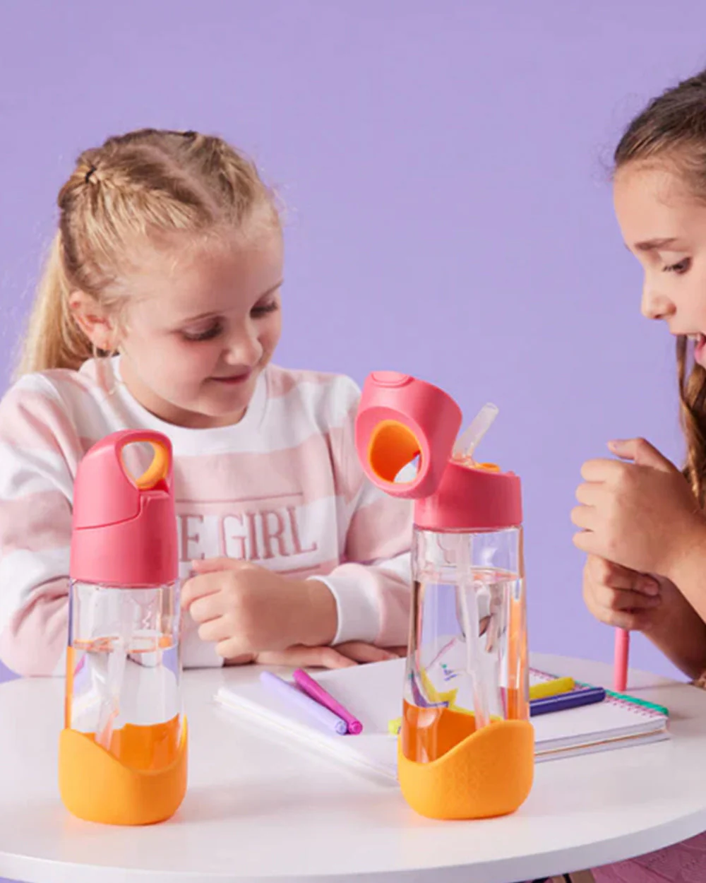 b.box School Essentials Kit-Mini Lunch Box(600ml)-Tritan Straw Sipper(1000ml)-Strawberry-3Y+ - Image 14