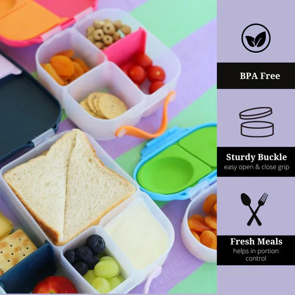 b.box School Essentials Kit-Mini Lunch Box(600ml)-Tritan Straw Sipper(1000ml)-Strawberry-3Y+ - Image 18