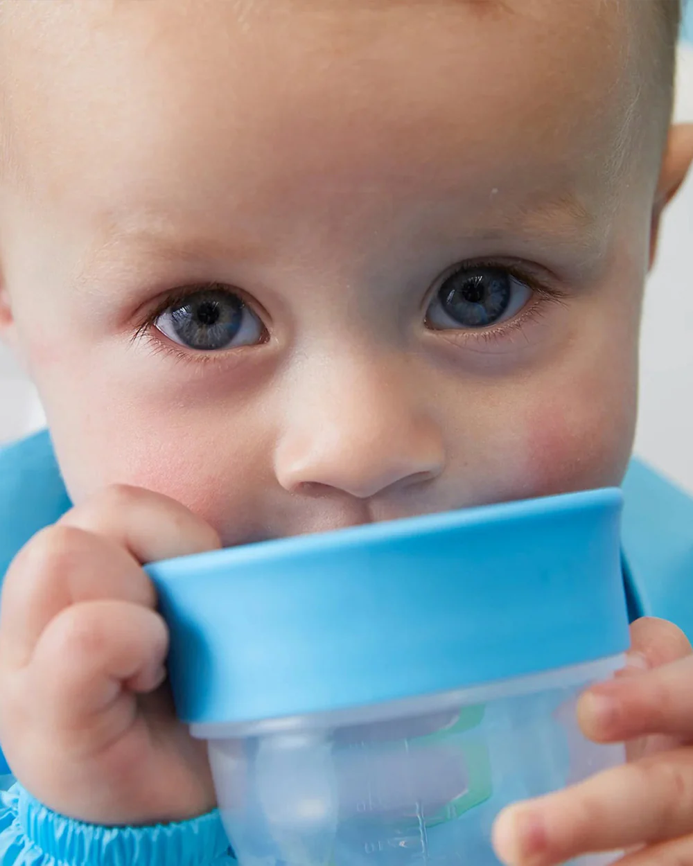 b.box Training Cup-Blueberry Blue-With Silicone Sleeve-Easy Flow-For Infants - Image 10