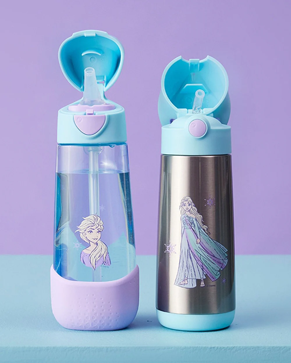 b.box Tritan Straw Sipper Bottle-Frozen-600 ml-36M+ - Image 4