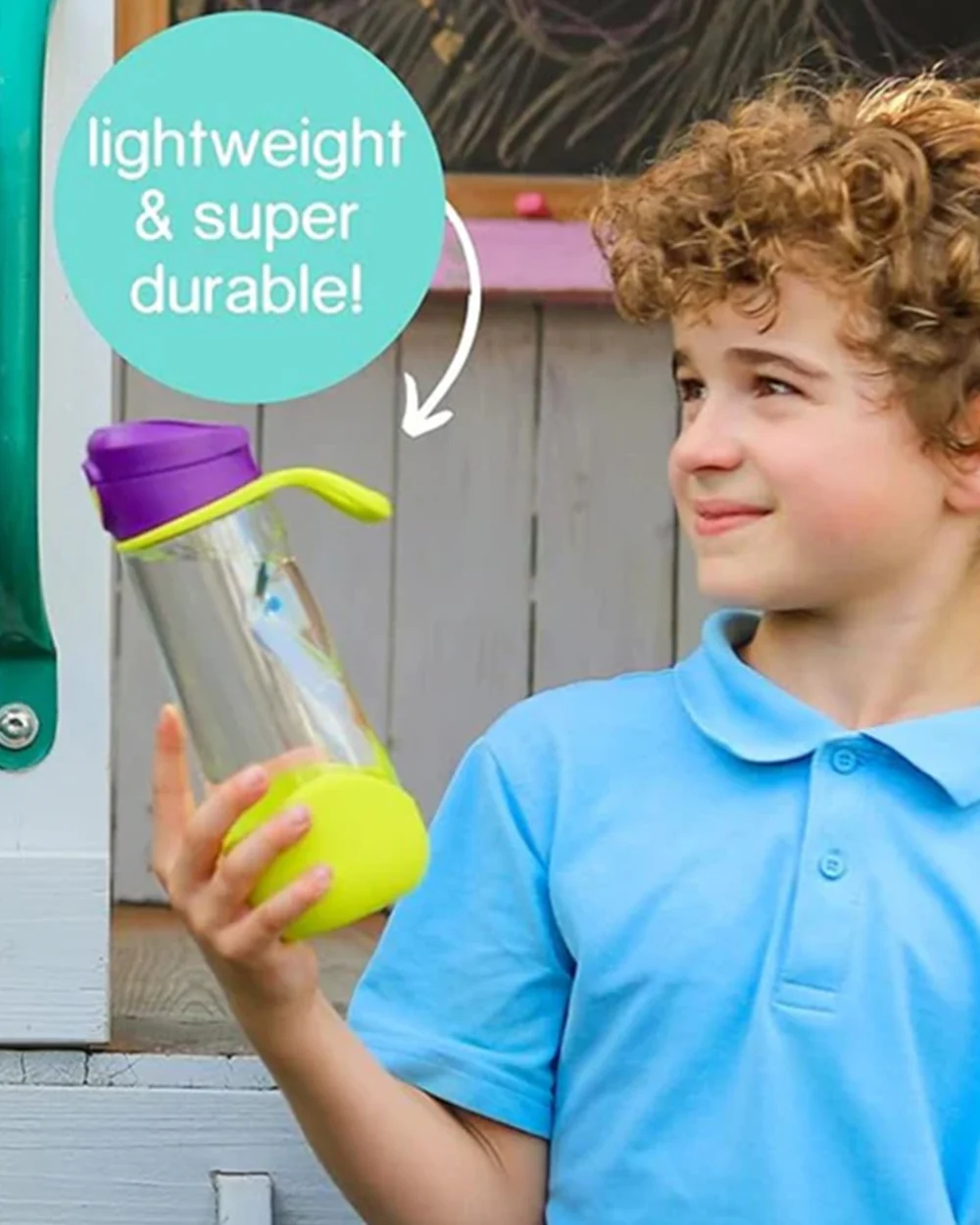 b.box Tritan Sport Spout Bottle-With Easy to Hold Handle-Push Button Lid & Ergonomic Triangular Shape-Ocean Breeze-600 ml - Image 6