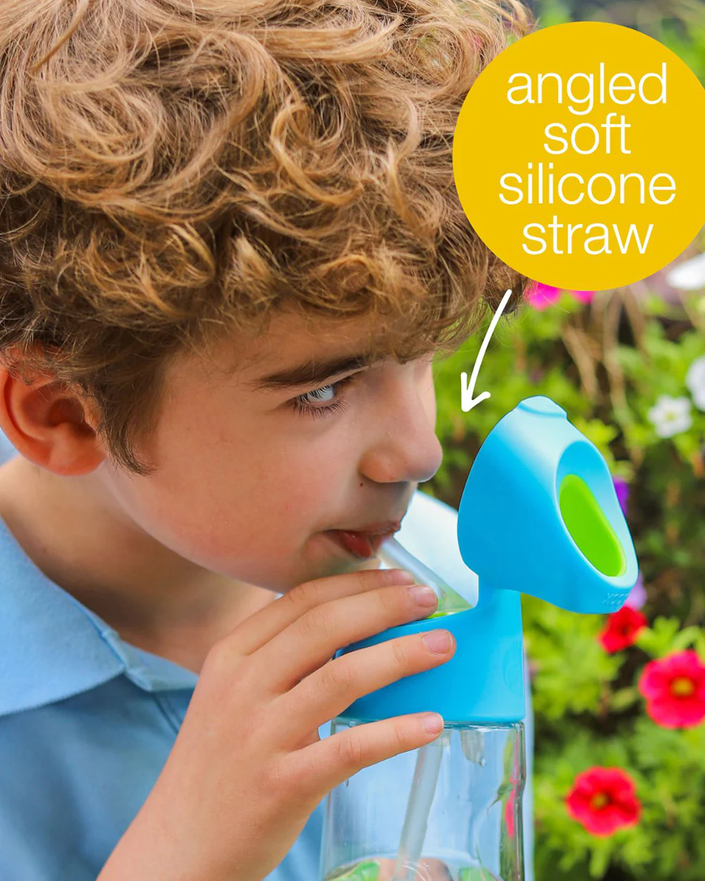 b.box Tritan Straw Sipper-With Easy to Hold Handle-Emerald Forest Green - Image 14