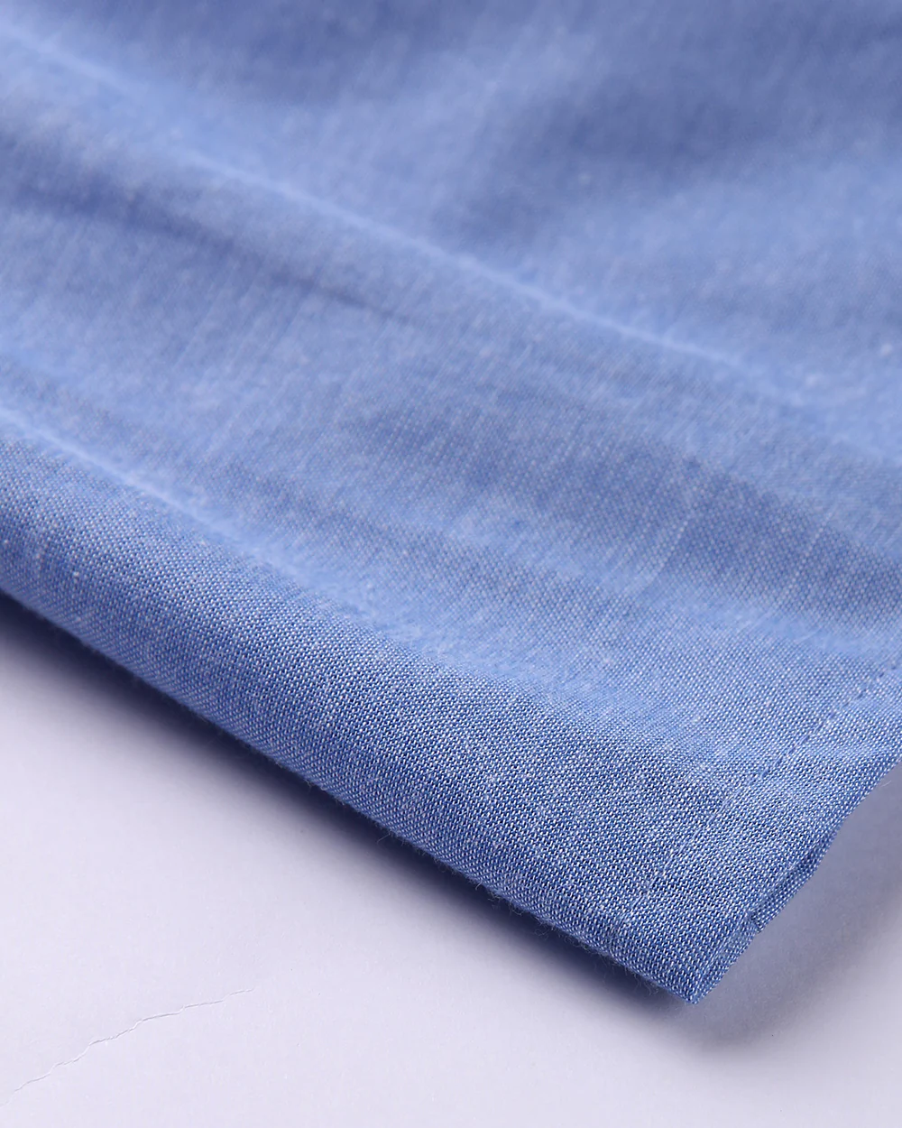 Beebay Blue Frock Dress-Solid-Cotton-For Infants - Image 4