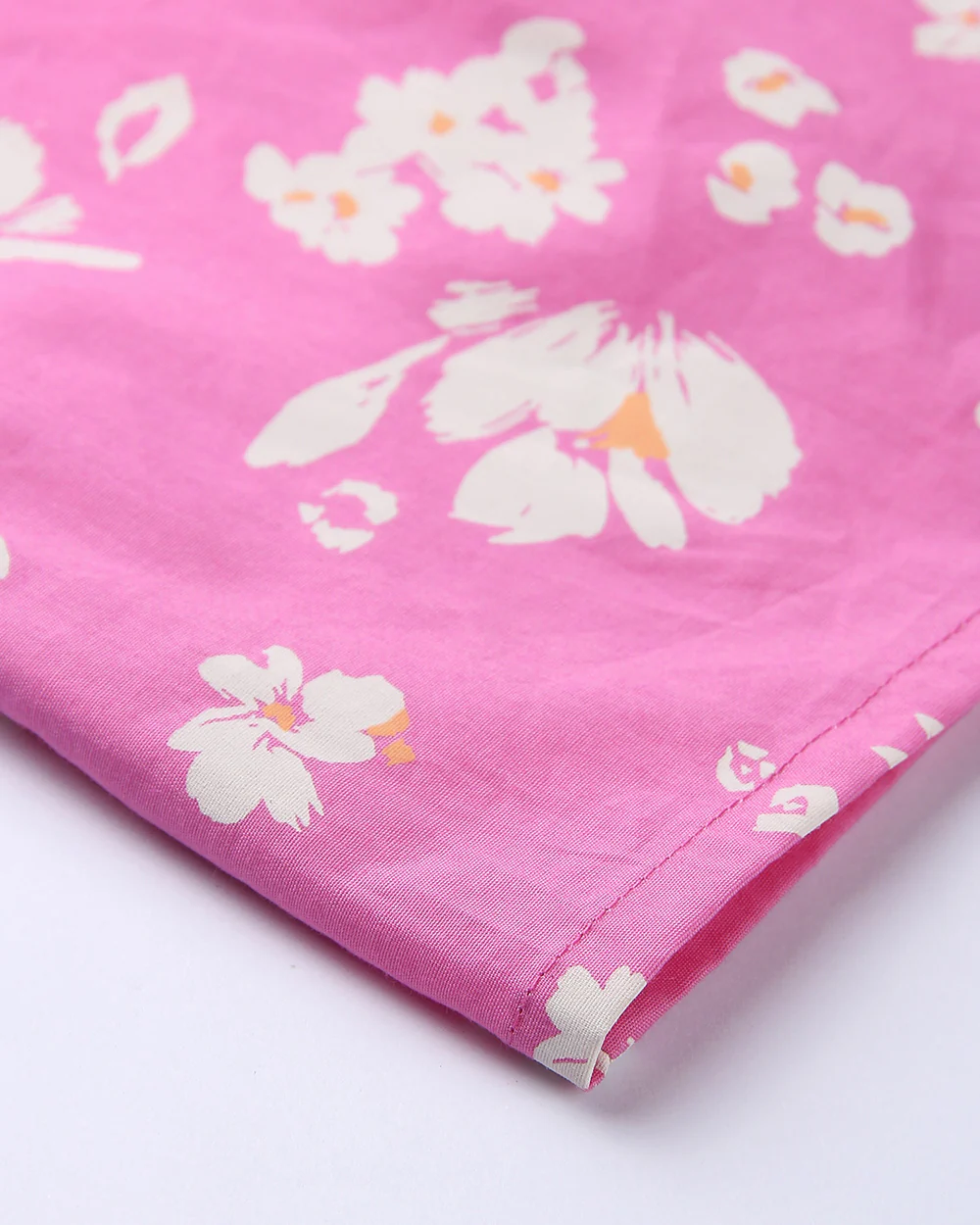 Beebay Fuchsia Pink Frock Dress-Floral-Cotton-For Infants - Image 5