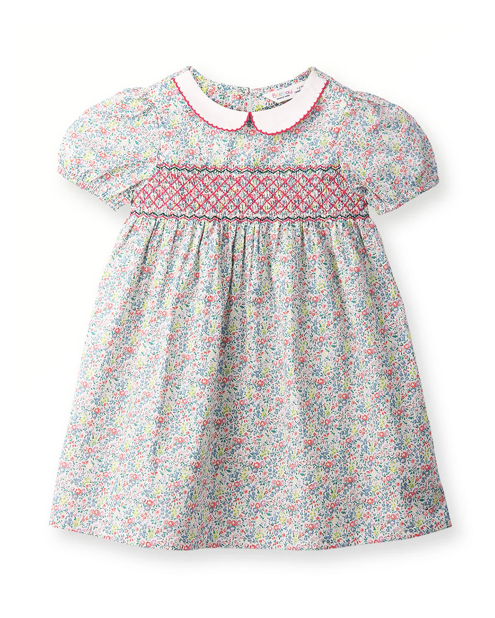 Beebay Multicolored Frock Dress-Embroidered-Cotton-For Infants
