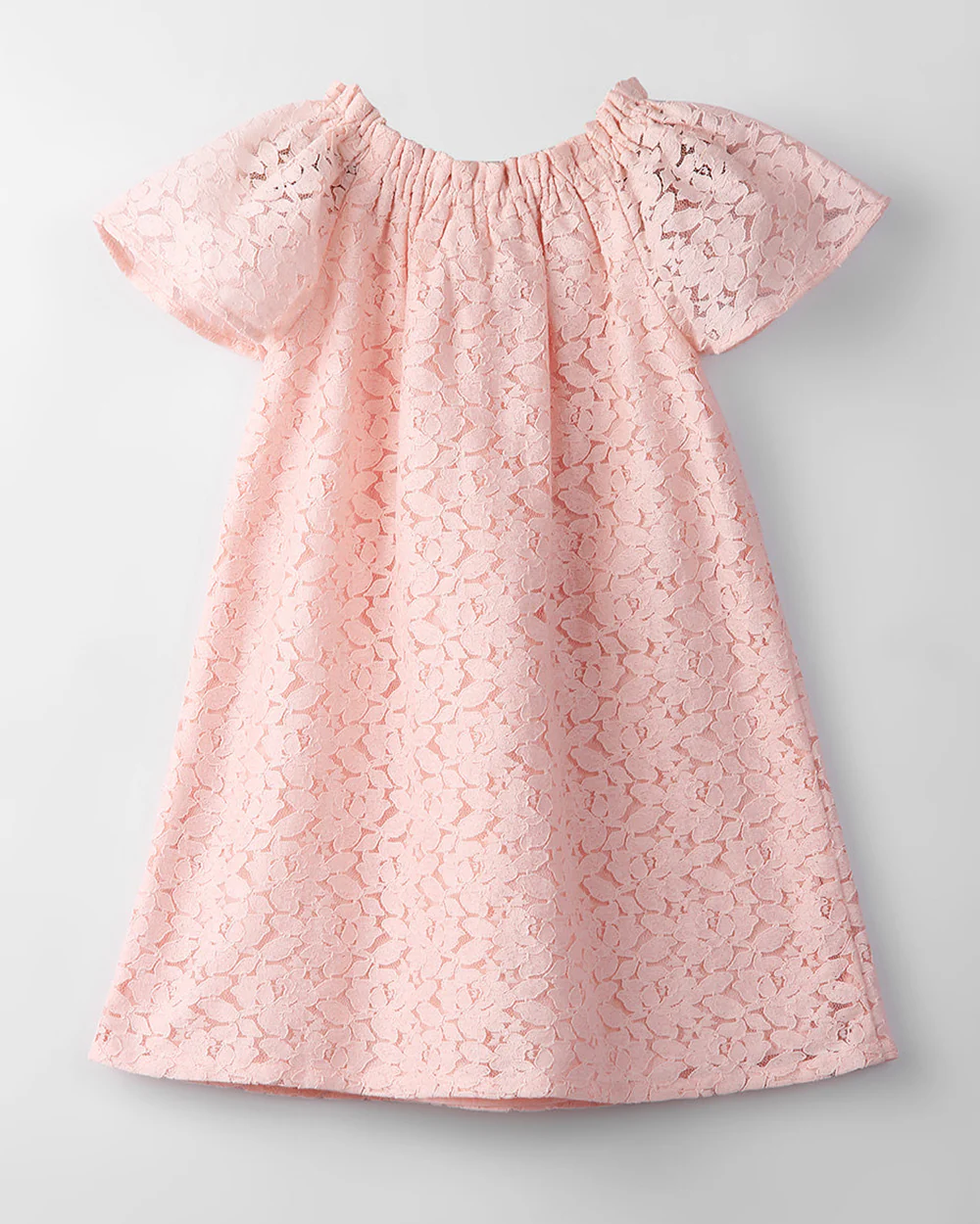 Beebay Pink Frock Dress-Solid-Cotton-For Infants - Image 2