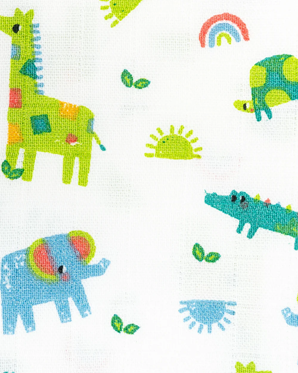 BeeLittle Baby Bath Towel-100% Anti-Bacterial and Double Layered Cotton Fabric-Jungle Wingle - Image 3