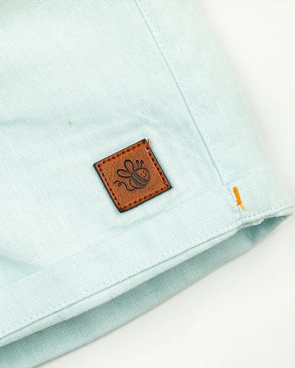 BeeLittle Light Blue Shorts-Cotton-For Infants - Image 2