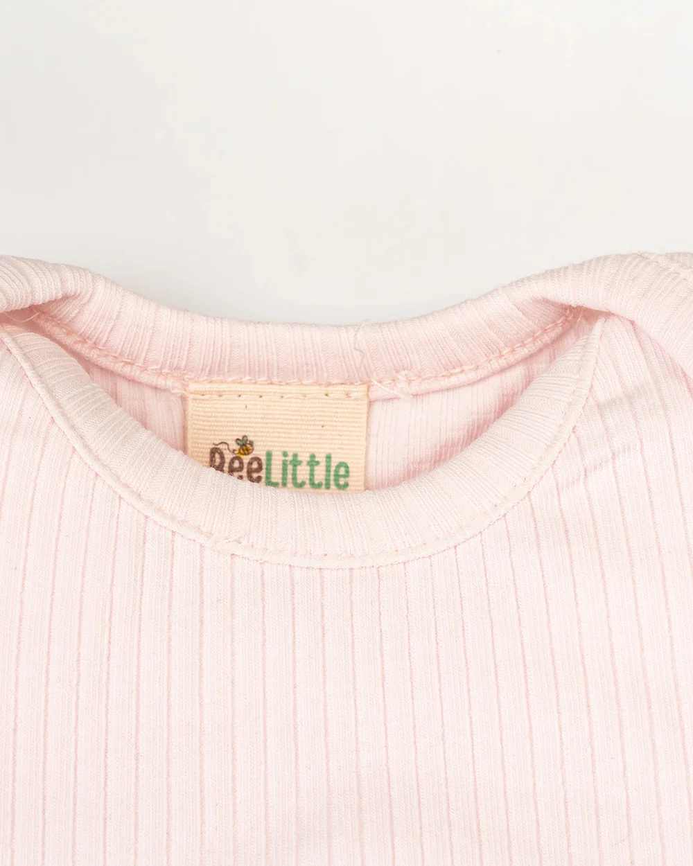 Beelittle White & Pink Bodysuits-Solid-Cotton-For Infants-Pack Of 3 - Image 3
