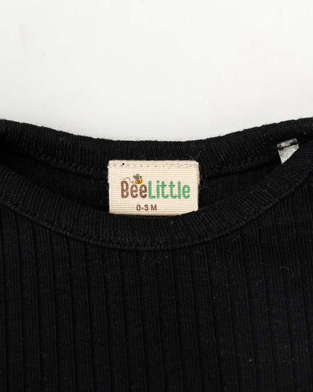 Beelittle Black, White & Grey Knitted Bodysuits-Solid-Cotton-For Infants-Pack Of 3 - Image 11