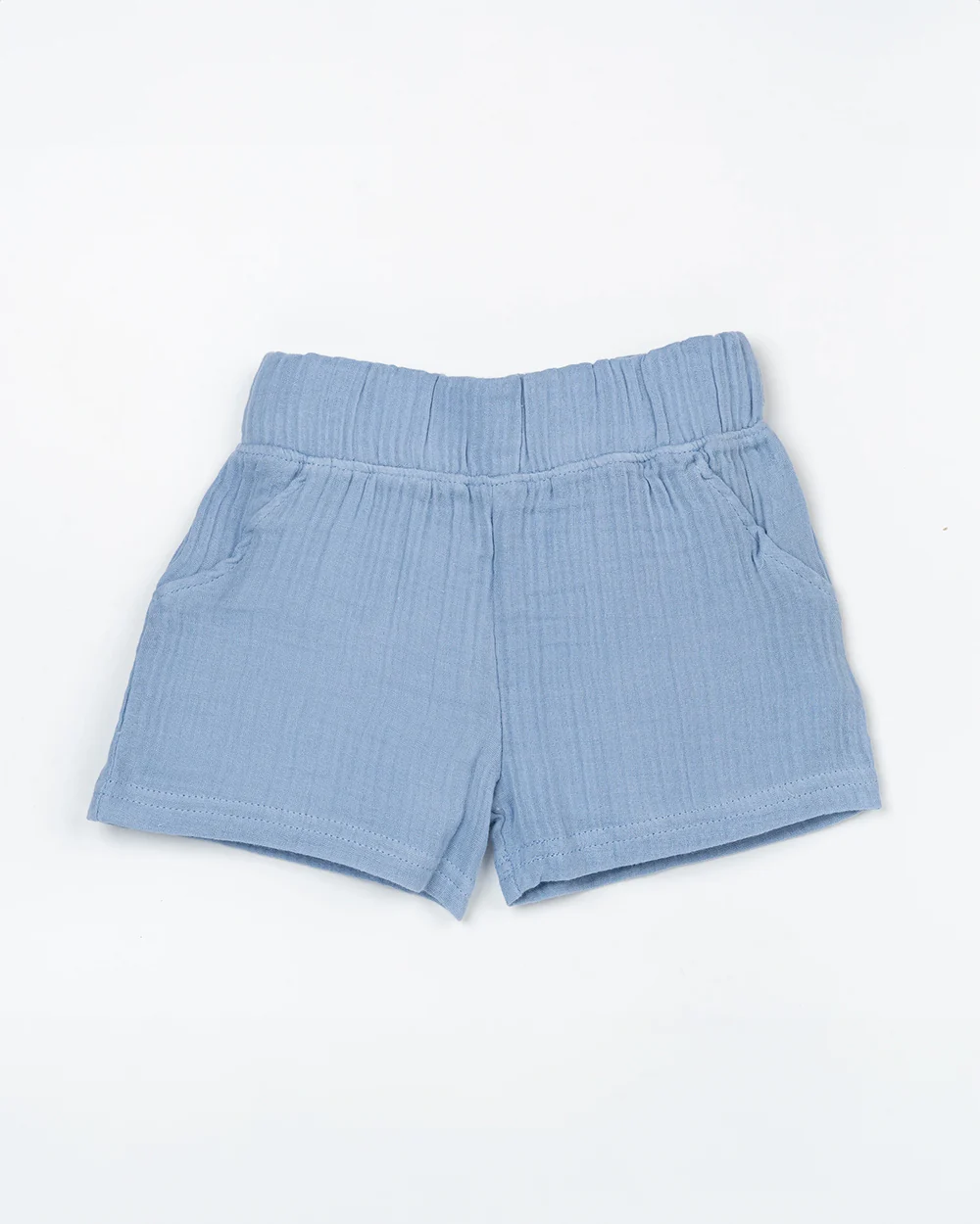 Beelittle Blue Coord Set-Solid-Organic Cotton-For Infants - Image 6