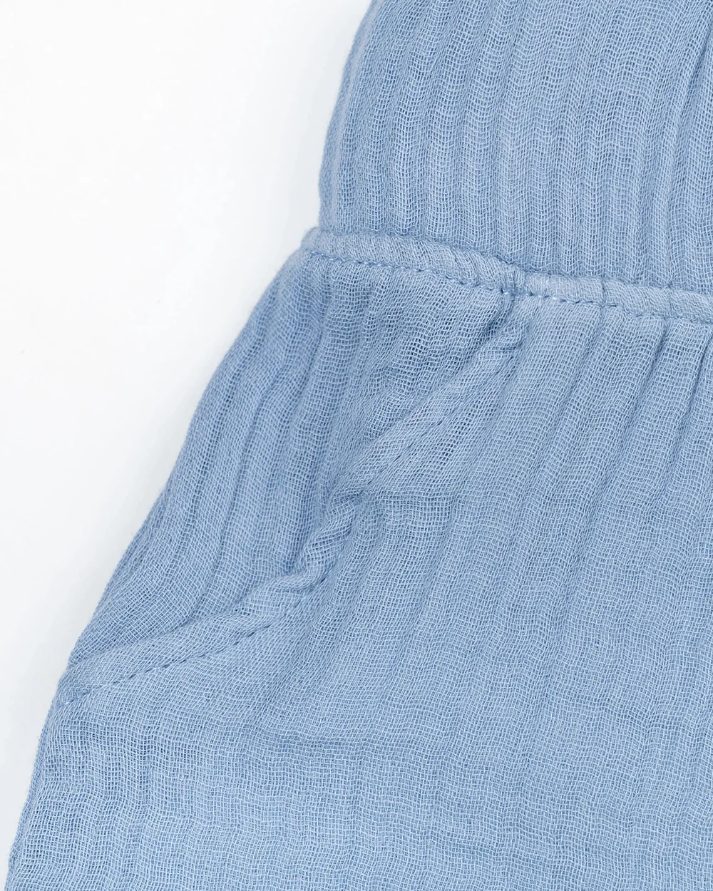 Beelittle Blue Coord Set-Solid-Organic Cotton-For Infants - Image 7