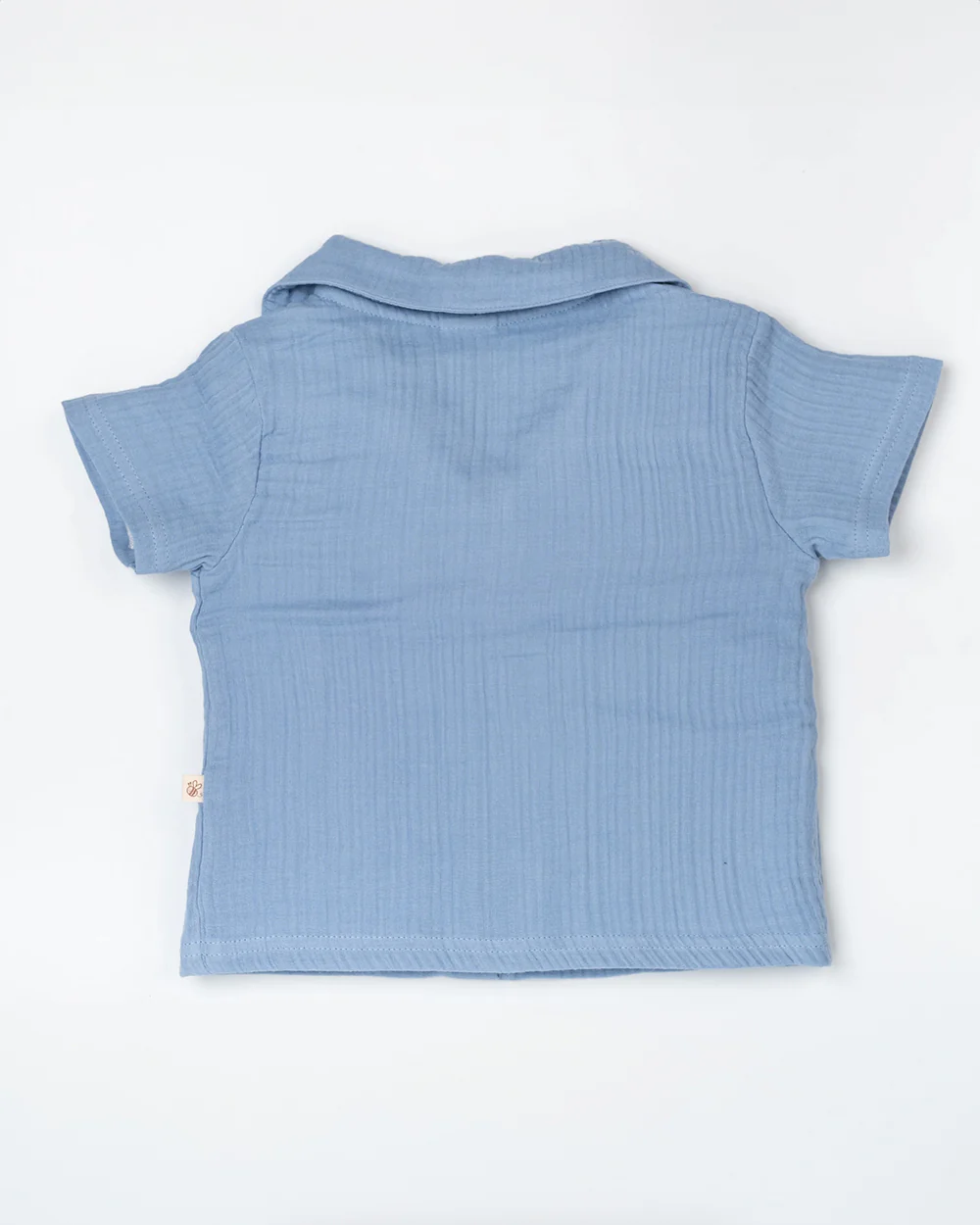 Beelittle Blue Coord Set-Solid-Organic Cotton-For Infants - Image 9