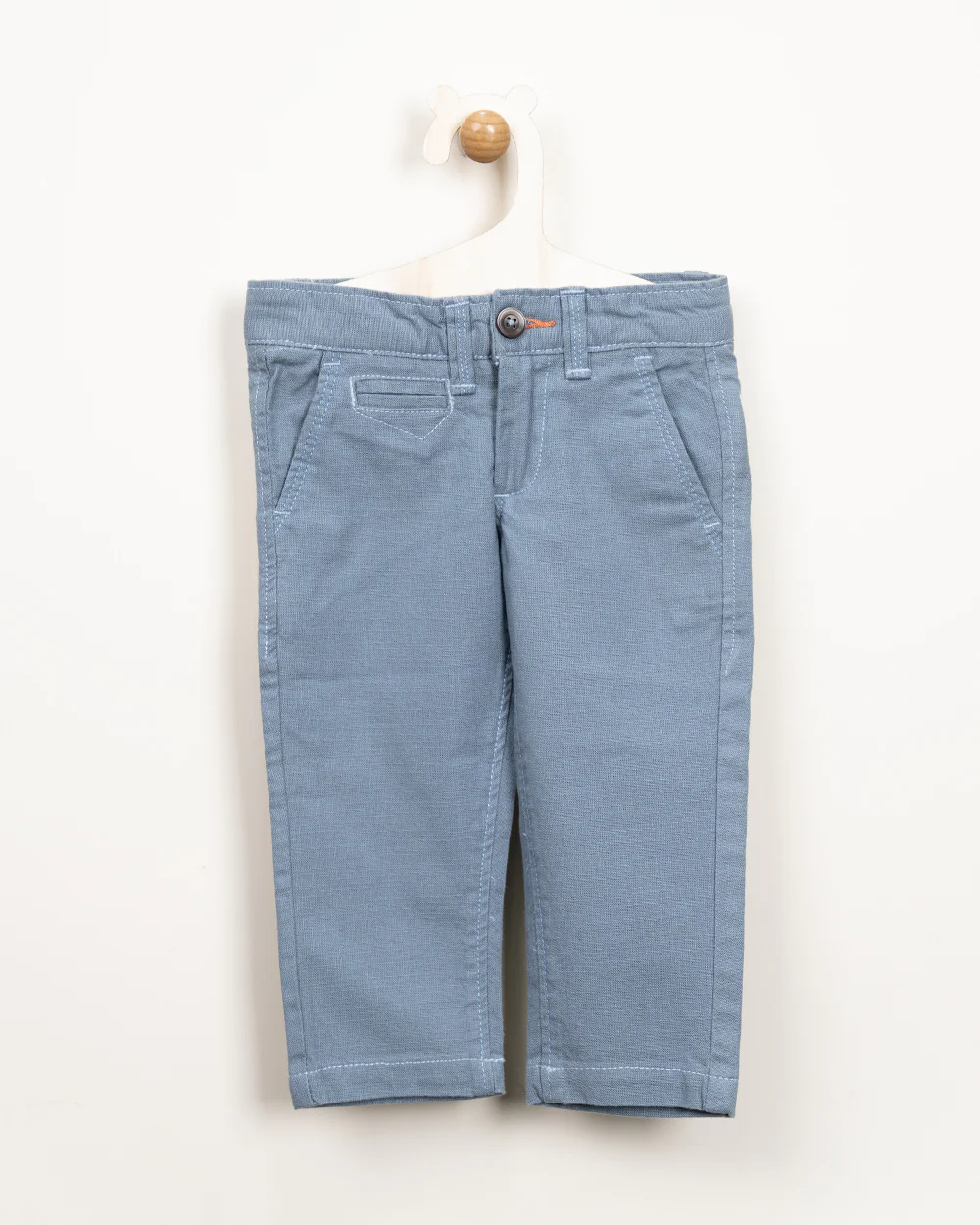 BeeLittle Blue Trousers-Cotton-For Infants