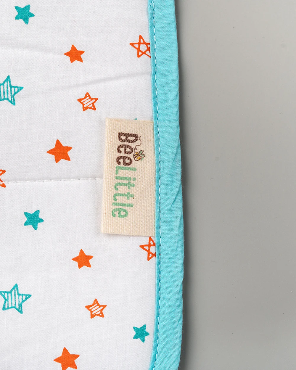 BeeLittle Diaper Changing Mat-With Built-in Pocket-Organic Cotton-Twinkle Twinkle - Image 3