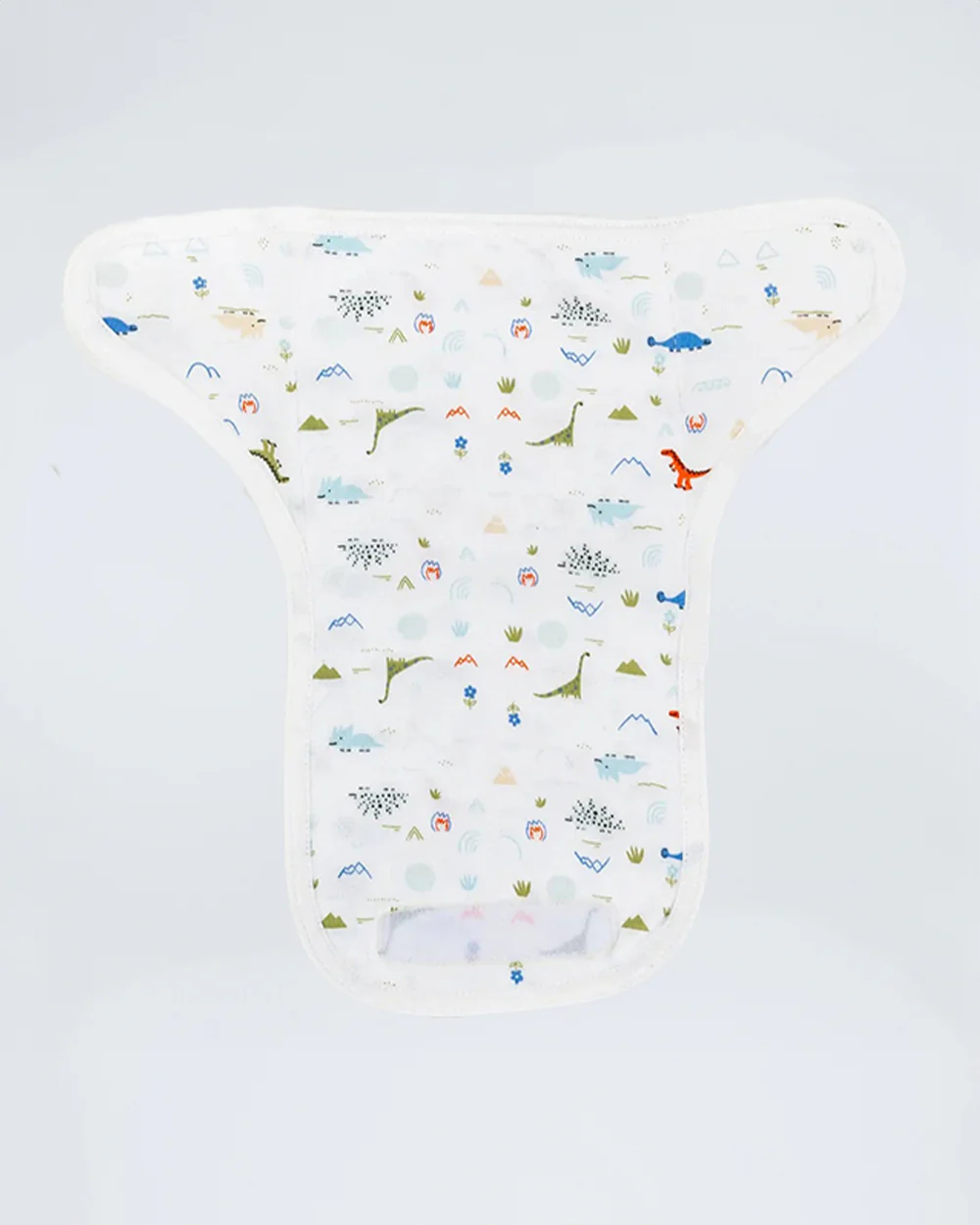 BeeLittle Dino Tree Velcro Nappy-Organic Cotton-Washable & Reusable-0 to 3M-Pack of 3 - Image 2