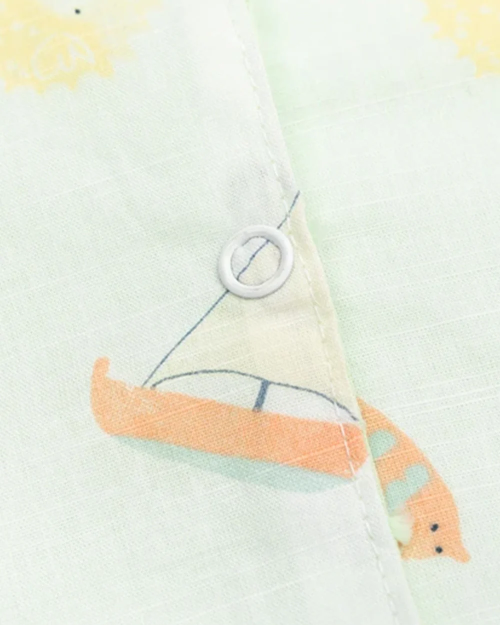 Beelittle Light Blue Jhablas-Organic Cotton-Dolphins-For Infants - Image 3
