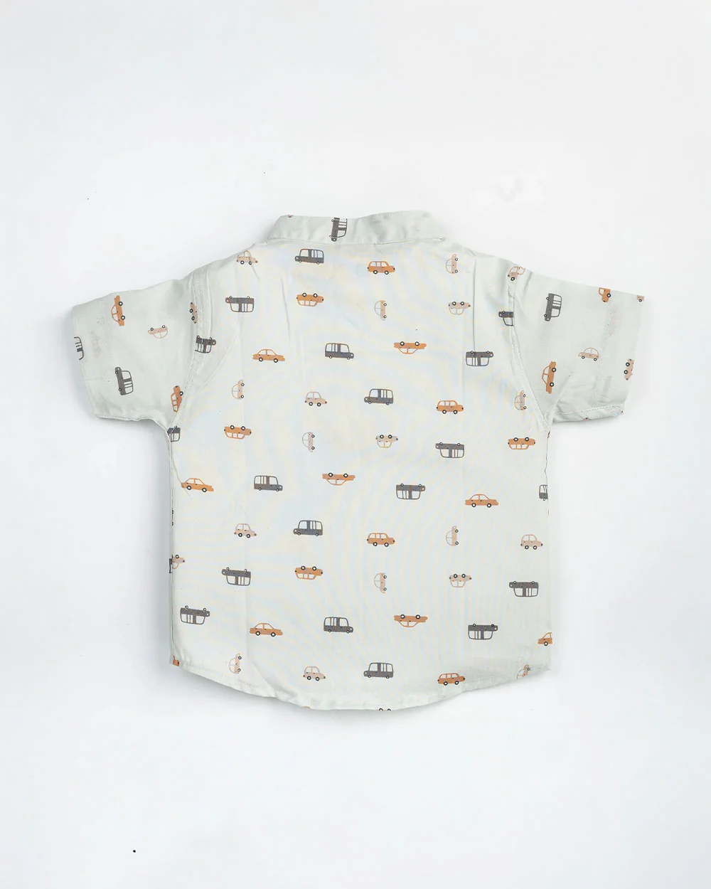 Beelittle Light Blue Shirt-Tiny Cars-Cotton-For Infants - Image 5