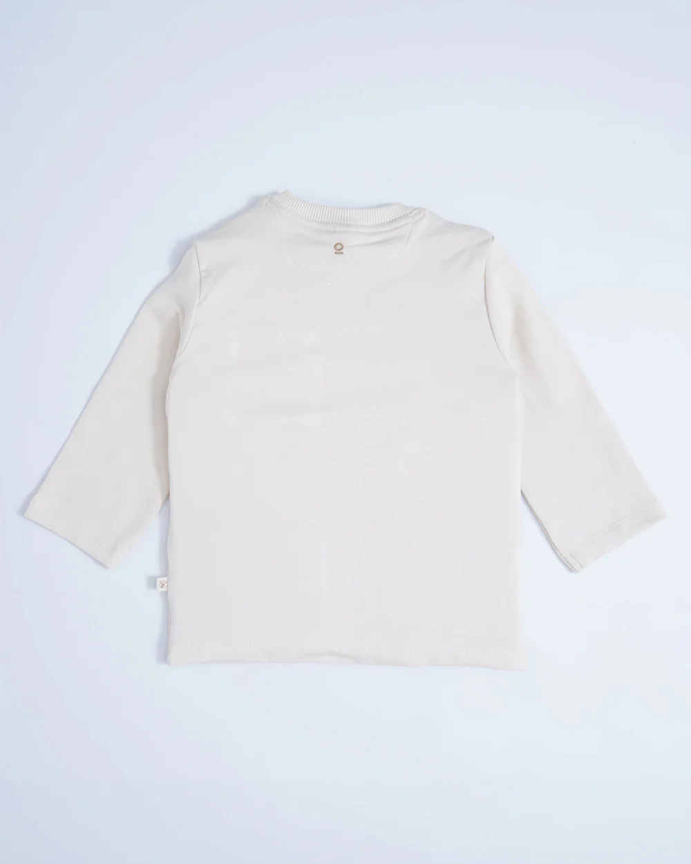 Beelittle Light Grey Full Sleeves T-shirt-Cotton-For Infants - Image 5
