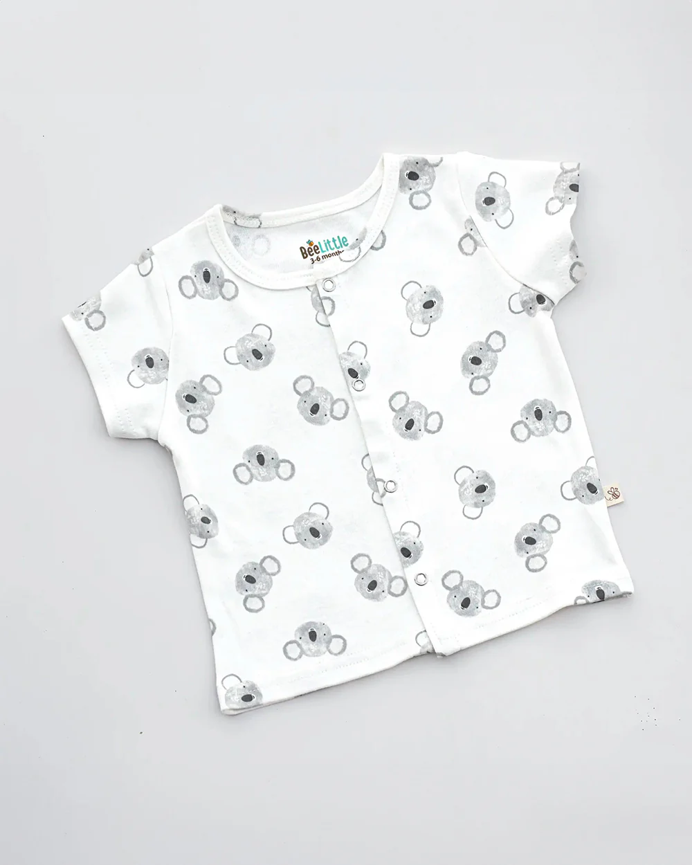 BeeLittle Olive Jhabla Set-Koala-Organic Cotton-For Infants - Image 2