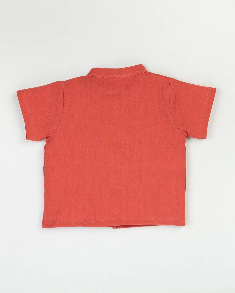 Beelittle Red Coord Set-Solid-Organic Muslin-For Infants - Image 5