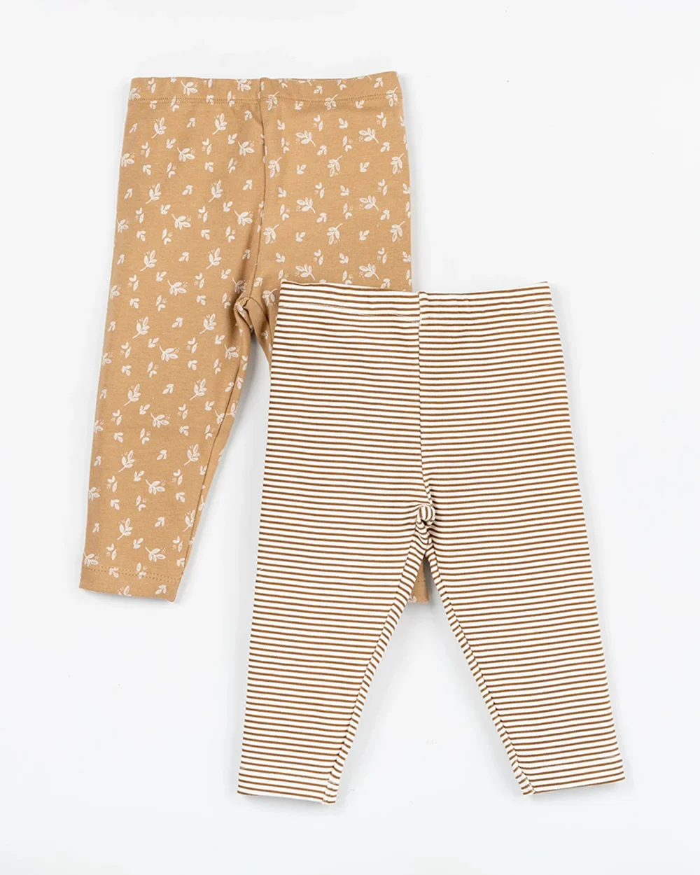 BeeLittle Tan Leggings-Autumn-Cotton-Pack of 2-For Infants