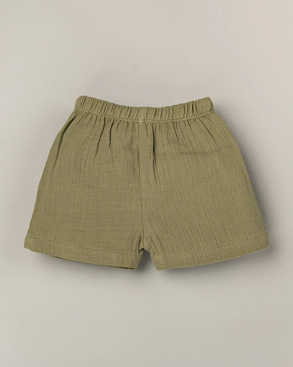 BeeLittle White & Olive Green T-shirt & Shorts Set-Whale Print-Cotton-For Infants - Image 3
