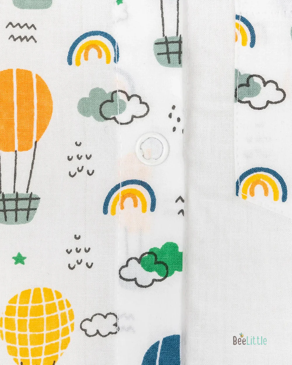 BeeLittle White Jhabla-Clouds-Organic Cotton-Pack of 3-For Infants - Image 9