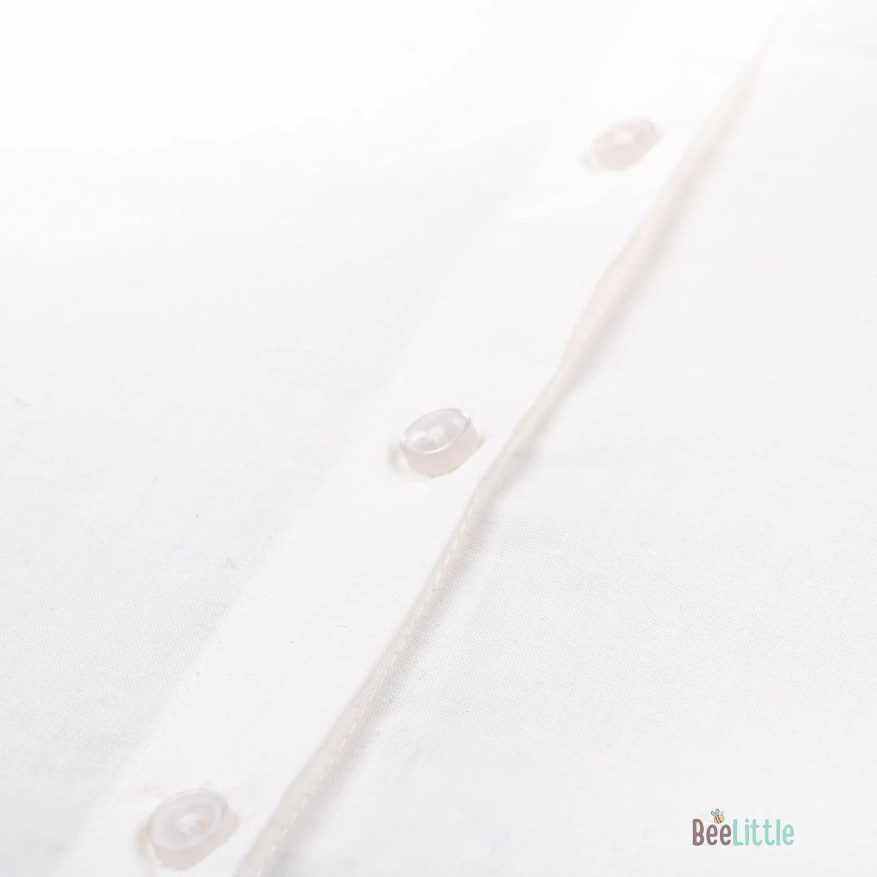 BeeLittle White Jhabla-Little Miracle-Organic Cotton-For Infants - Image 9