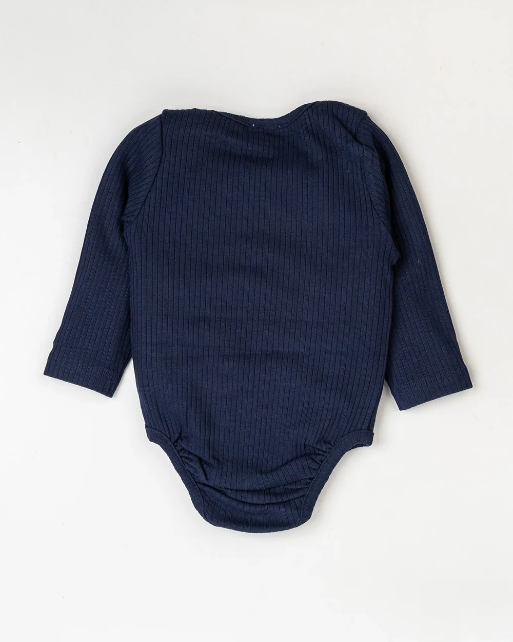 Beelittle White, Skin & Navy Blue Bodysuits-Solid-Cotton-For Infants-Pack Of 3 - Image 11